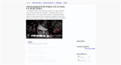 Desktop Screenshot of pensamientosparaunlunescualquiera.ticoblogger.com