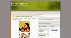 Desktop Screenshot of mitiquicia.ticoblogger.com